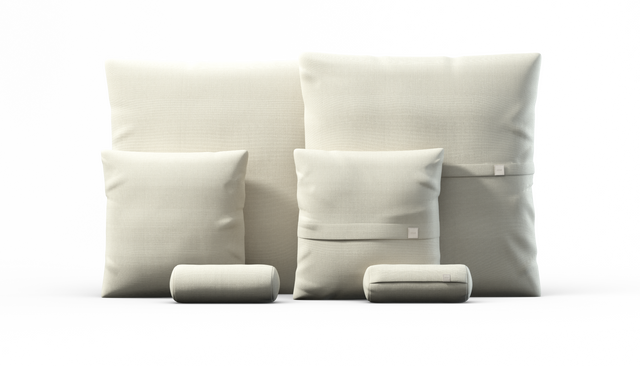 pillow set 3 - pique - creme