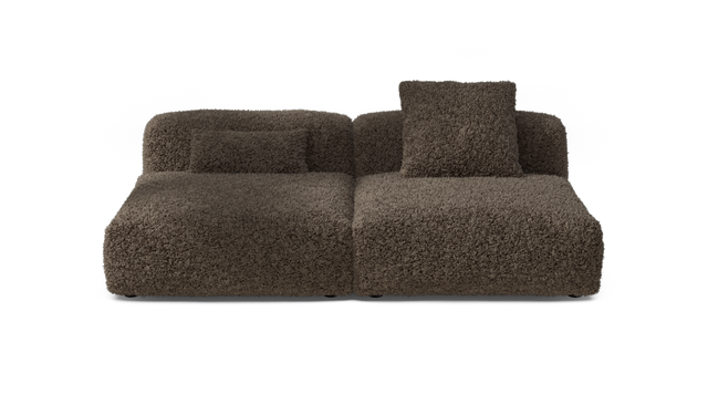 vetsak | Sofa Set 01 Large - doodle - cacao | Modular Sofa | 3.5 Seater