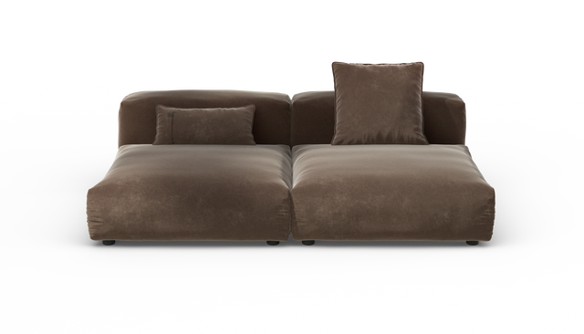 vetsak | Sofa Set 01 Large - suave - espresso | Modular Sofa | 3.5 Seater
