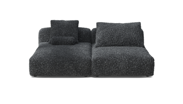 vetsak | Sofa Set 01 XLarge - doodle - dark grey | Modular Sofa | 3.5 Seater