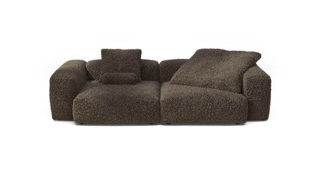 vetsak | Sofa Set 02 Large - doodle - cacao | Modular Sofa | 3.5 Seater | Big Sofa