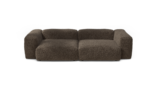 vetsak | Sofa Set 02 Large - doodle - cacao | Modular Sofa | 3.5 Seater | Big Sofa