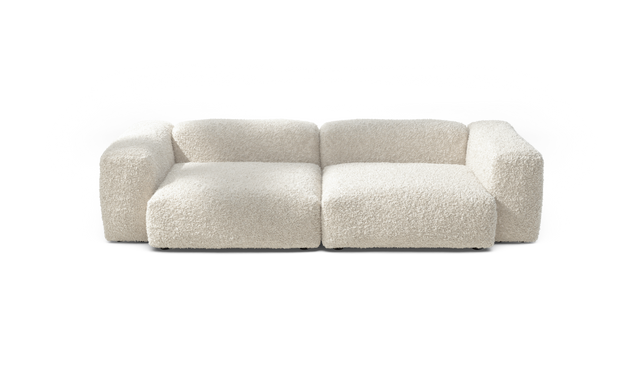 vetsak | Sofa Set 02 Large - doodle - creme | Modular Sofa | 3.5 Seater | Big Sofa