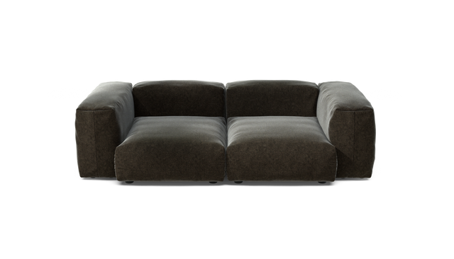 vetsak | Sofa Set 02 Medium - suave - anthracite | Modular Sofa | 2.5 Seater | Big Sofa