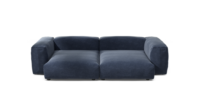 vetsak | Sofa Set 02 XLarge - suave - navy | Modular Sofa | 3.5 Seater | Big Sofa