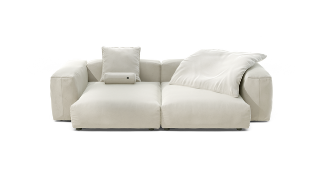 vetsak | Sofa Set 02 XLarge - suave - pearl | Modular Sofa | 3.5 Seater | Big Sofa