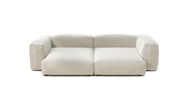 vetsak | Sofa Set 02 XLarge - suave - pearl | Modular Sofa | 3.5 Seater | Big Sofa