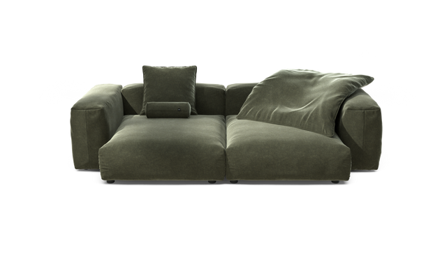 vetsak | Sofa Set 02 XLarge - suave - pine | Modular Sofa | 3.5 Seater | Big Sofa
