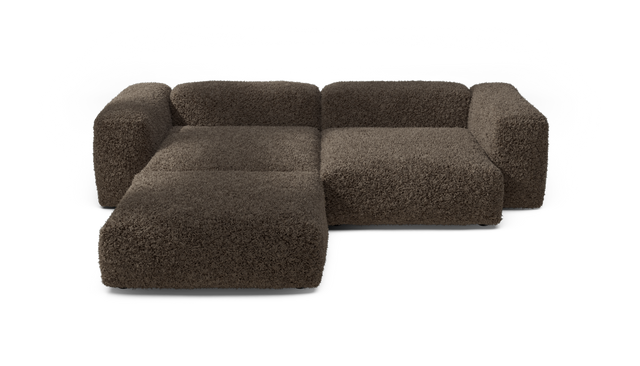 vetsak | Sofa Set 03 - doodle - cacao | Modular Sofa | 3.5 Seater | Big Sofa | Corner Sofa