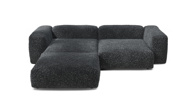 vetsak | Sofa Set 03 - doodle - dark grey | Modular Sofa | 3.5 Seater | Big Sofa | Corner Sofa