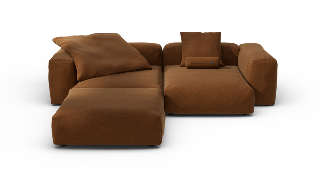 vetsak | Sofa Set 03 - Pebble - Sundried | Modular Sofa | 3.5 Seater | Big Sofa | Corner Sofa