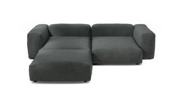 vetsak | Sofa Set 03 - pique - dark grey | Modular Sofa | 3.5 Seater | Big Sofa | Corner Sofa