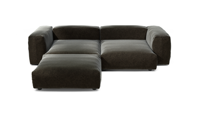 vetsak | Sofa Set 03 - suave - anthracite | Modular Sofa | 3.5 Seater | Big Sofa | Corner Sofa