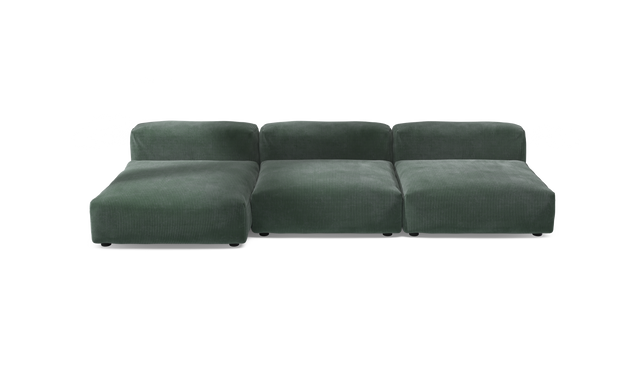 vetsak | Sofa Set 04 - Cord Velour - Hunter | Modular Sofa | 5 Seater | Big Sofa