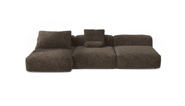 vetsak | Sofa Set 04 - doodle - cacao | Modular Sofa | 5 Seater | Big Sofa