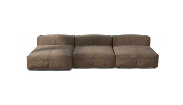 vetsak | Sofa Set 04 - leather - cacao | Modular Sofa | 5 Seater | Big Sofa