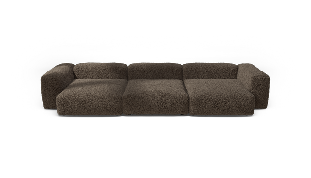 vetsak | Sofa Set 05 - doodle - cacao | Modular Sofa | 5 Seater | Big Sofa | Corner Sofa