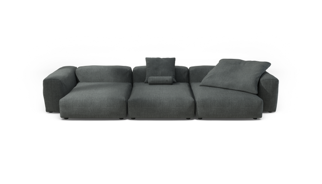 vetsak | Sofa Set 05 - pique - dark grey | Modular Sofa | 5 Seater | Big Sofa | Corner Sofa