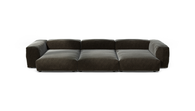 vetsak | Sofa Set 05 - suave - anthracite | Modular Sofa | 5 Seater | Big Sofa | Corner Sofa