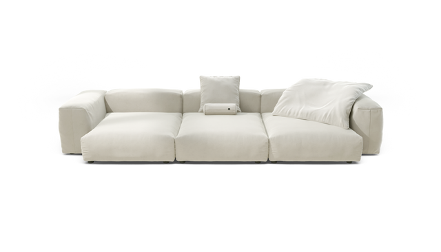 vetsak | Sofa Set 05 - suave - pearl | Modular Sofa | 5 Seater | Big Sofa | Corner Sofa