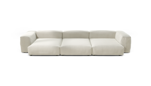 vetsak | Sofa Set 05 - suave - pearl | Modular Sofa | 5 Seater | Big Sofa | Corner Sofa