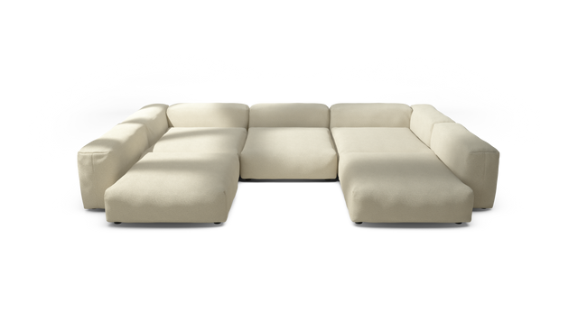 vetsak | Sofa Set 06 - loop loop - duna | Modular Sofa | 6.5 Seater | Big Sofa | U-Shape | Corner Sofa