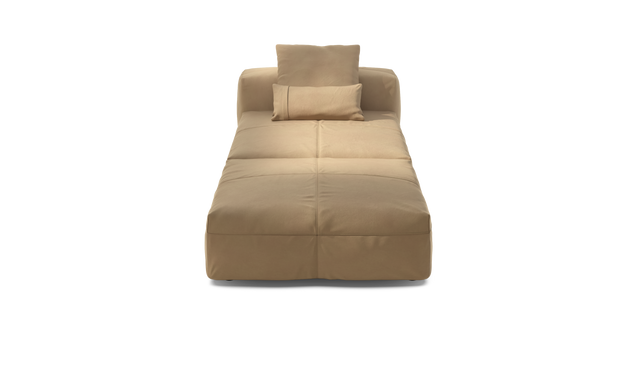 vetsak | Sofa Set 07 - Sun Lounger - leather - beige | Modular Sofa | 2 Seater | Daybed | Chaiselounge
