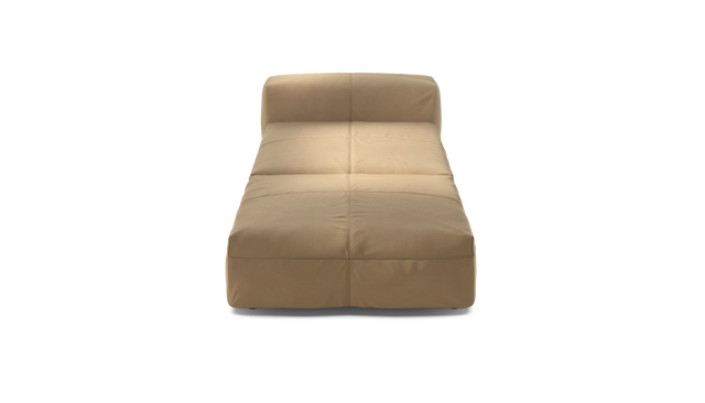 vetsak | Sofa Set 07 - Sun Lounger - leather - beige | Modular Sofa | 2 Seater | Daybed | Chaiselounge