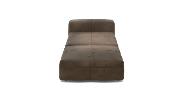 vetsak | Sofa Set 07 - Sun Lounger - leather - cacao | Modular Sofa | 2 Seater | Daybed | Chaiselounge