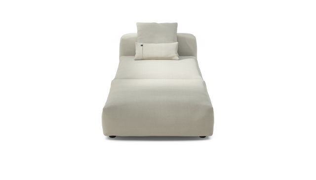 vetsak | Sofa Set 07 - Sun Lounger - pique - creme | Modular Sofa | 2 Seater | Daybed | Chaiselounge