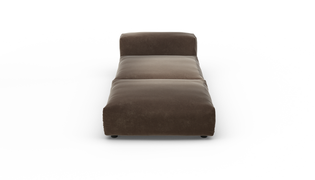 vetsak | Sofa Set 07 - Sun Lounger - suave - espresso | Modular Sofa | 2 Seater | Daybed | Chaiselounge