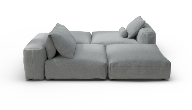 vetsak | Sofa Set 08 - Daybed - Ridge - Limestone | Modular Sofa | 6 Seater | Outdoor Island | Double lounger
