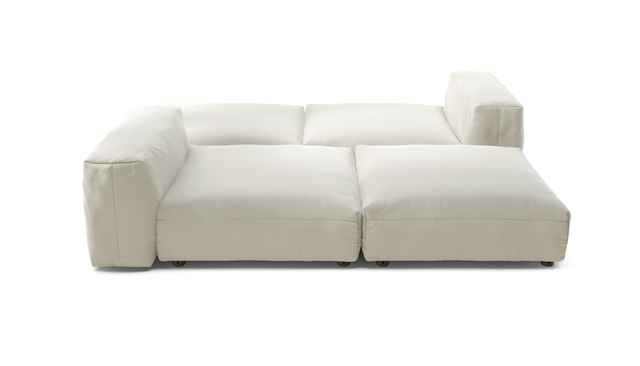 vetsak | Sofa Set 08 - Daybed - suave - pearl | Modular Sofa | 6 Seater | Outdoor Island | Double lounger