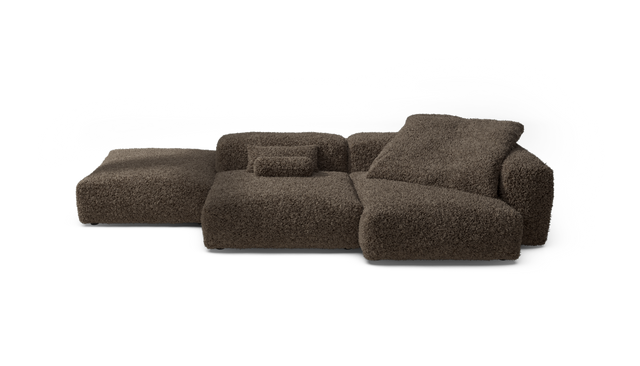 vetsak | Sofa Set 09 - The Island - doodle - cacao | Modular Sofa | 7 Seater | Sofa Island