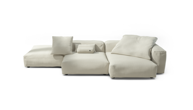 vetsak | Sofa Set 09 - The Island - pique - creme | Modular Sofa | 7 Seater | Sofa Island