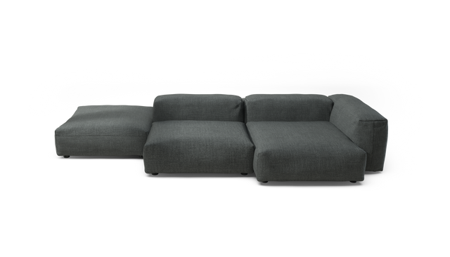 vetsak | Sofa Set 09 - The Island - pique - dark grey | Modular Sofa | 7 Seater | Sofa Island