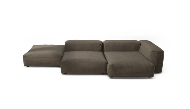 vetsak | Sofa Set 09 - The Island - pique - taupe | Modular Sofa | 7 Seater | Sofa Island