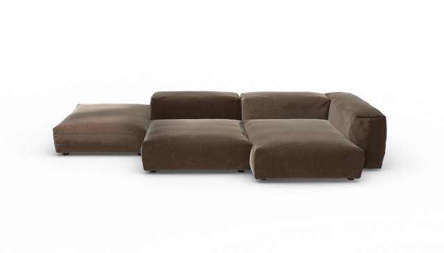 vetsak | Sofa Set 09 - The Island - suave - espresso | Modular Sofa | 7 Seater | Sofa Island