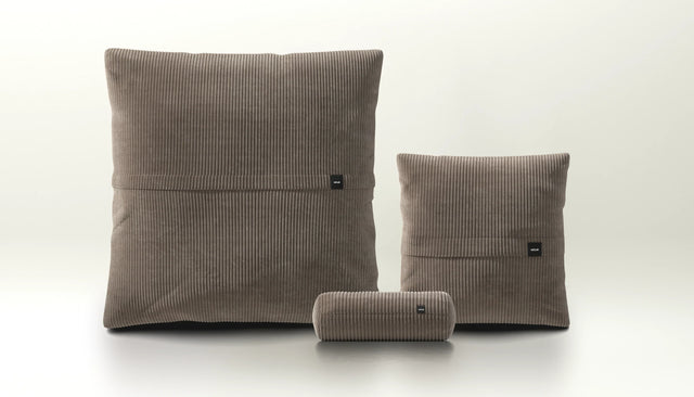 pillow set 2 - cord velour - mocha