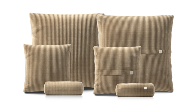 pillow set 3 - cord velour - sand