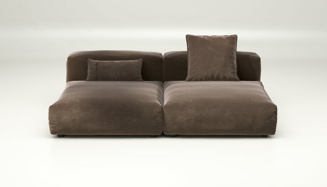 vetsak | Sofa Set 01 Large - suave - espresso | Modular Sofa | 3.5 Seater