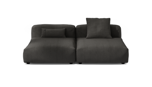 vetsak | Sofa Set 01 Large - Herringbone - Dark Grey | Modular Sofa | 3.5 Seater