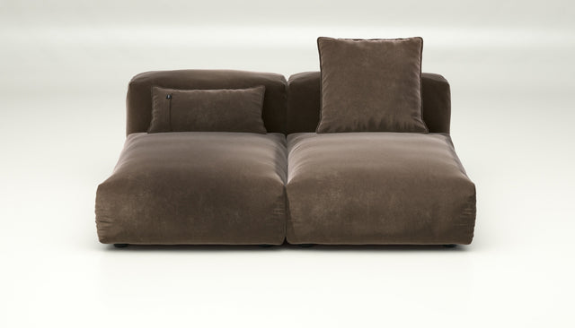 vetsak | Sofa Set 01 Medium - suave - espresso | Modular Sofa | 2.5 Seater