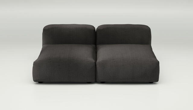 vetsak | Sofa Set 01 Medium - Herringbone - Dark Grey | Modular Sofa | 2.5 Seater