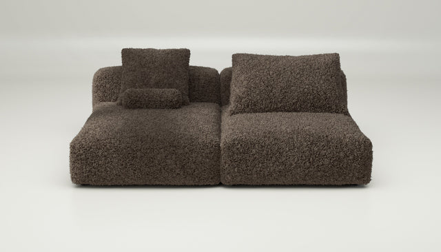 vetsak | Sofa Set 01 XLarge - doodle - cacao | Modular Sofa | 3.5 Seater