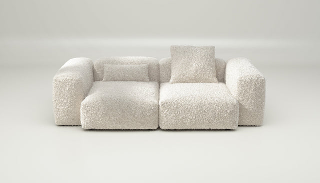 vetsak | Sofa Set 02 Medium - doodle - creme | Modular Sofa | 2.5 Seater | Big Sofa
