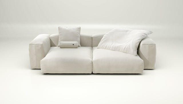 vetsak | Sofa Set 02 XLarge - suave - pearl | Modular Sofa | 3.5 Seater | Big Sofa