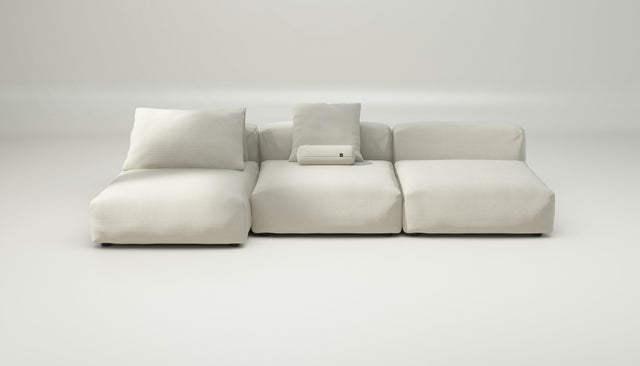 vetsak | Sofa Set 04 - pique - creme | Modular Sofa | 5 Seater | Big Sofa