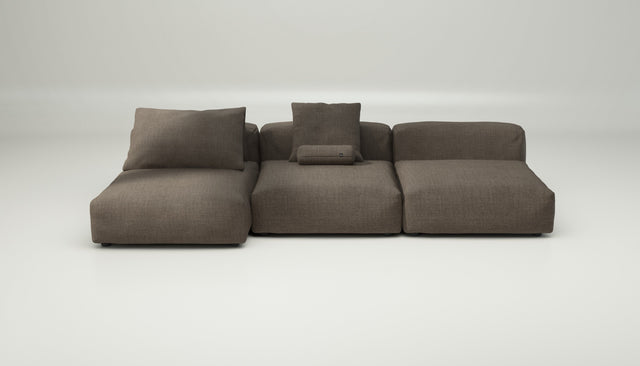 vetsak | Sofa Set 04 - pique - taupe | Modular Sofa | 5 Seater | Big Sofa