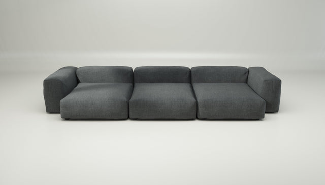 vetsak | Sofa Set 05 - pique - dark grey | Modular Sofa | 5 Seater | Big Sofa | Corner Sofa